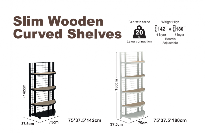 Slim Wood Curved Shelves 근처 오락거리